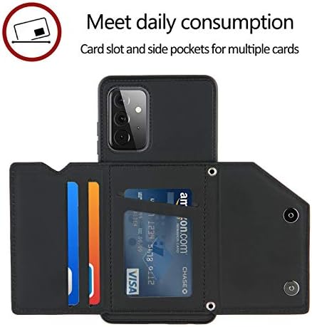 Jorisa Pénztárca tok Samsung Galaxy A02S,Vékony, Könnyű PU Bőr Flip Tok Táska Állvány hátlapot a Kártya
