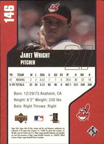 2002 Felső szint 40-Man 146 Jaret Wright Cleveland indians MLB Baseball Kártya NM-MT