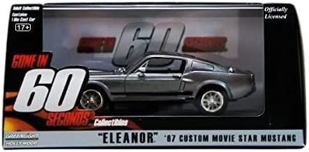 Greenlight 1967-es Ford Mustang Eleanor-tól Eltűnt 60 Másodperc film, Szürke, Fekete Csíkokkal 86411 -