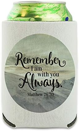 Emlékszem, Hogy Veled Vagyok Mindig Máté 28:20 A Havas Hegy Hűtő - Ital Ujja Ölelkezős Összecsukható Szigetelő