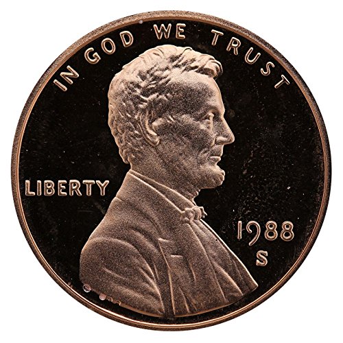 1988 S Gem Bizonyíték Lincoln Memorial-Kal Penny Bizonyíték MINKET Menta