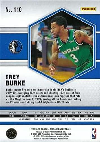 2020-21 Panini Mozaik 110 Trey Burke-Dallas Mavericks NBA Kosárlabda Trading Card