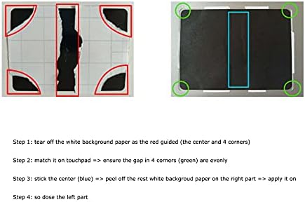 5-Csomag Fekete carbonn Rost Szabott Trackpad Touchpad Borító Bőr Védő HP Pavilion Irigység 15-Sorozat