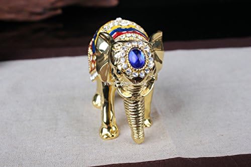 znewlook Thai Elefánt Gyűjthető Figura, Szobor, Fém Bizsu Elefánt Figura Ajándék lakberendezés Elefánt