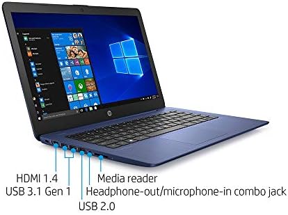 2021 HP-Patak 14 HD SVA Laptop, Intel Celeron N4000 Processzor, 4 GB RAM, 64 gb-os eMMC Flash Memória,