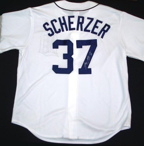 Max Scherzer Dedikált Detroit Tigers Jersey