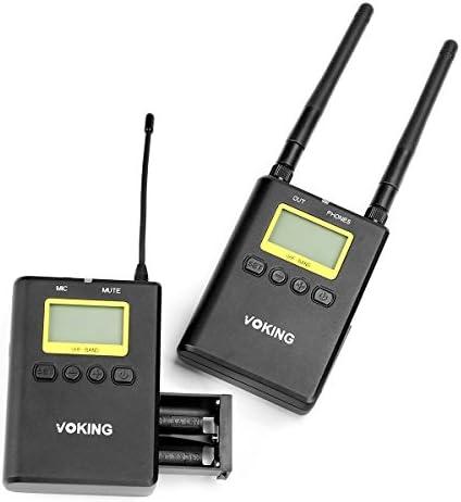 Voking WM210 UHF Vezeték nélküli Csiptetős Mikrofon Rendszer 100 Választható Csatorna Headset & Csiptetős