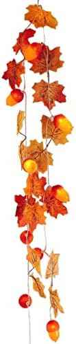 DBYLXMN Hálaadás Halloween Akkumulátor Doboz LED-Maple Leaf fényfüzér Beltéri, mind Kültéri Dekoratív