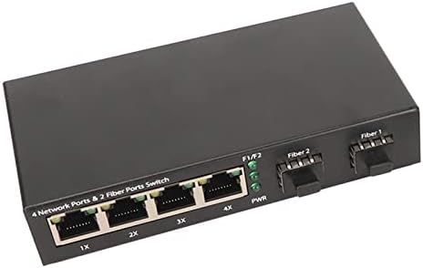AMONIDA Ethernet Switch, SFP Optikai Kapcsoló Teljes Fél Duplex SelfAdaptive 120km Terjeszkedés 6 Portok
