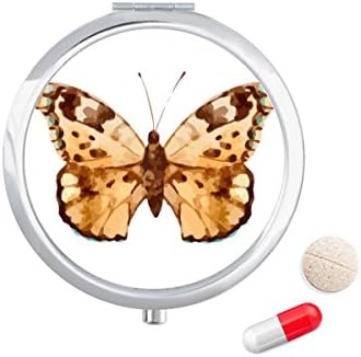 Pillangó Barna Szárnyait Tabletta Esetben Zsebében Gyógyszer Tároló Doboz, Tartály Adagoló